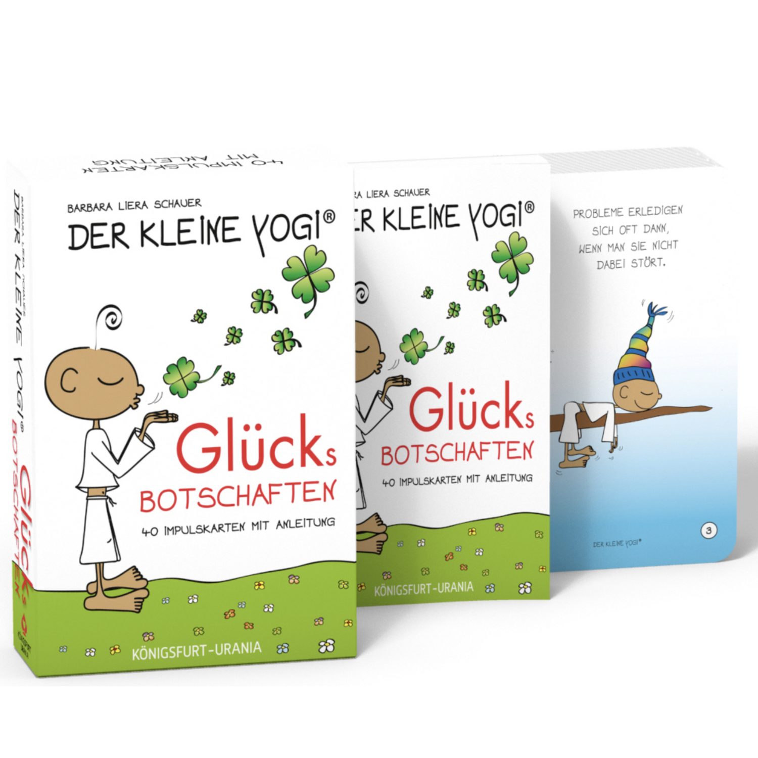 Der Kleine Yogi. Glücksbotschaften - Set mit Booklet und 40 Impulskarten